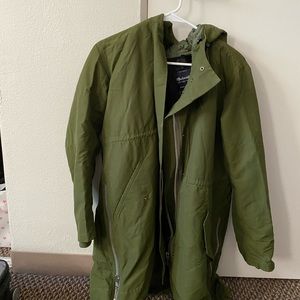 Madewell Coat with detachable fur vest